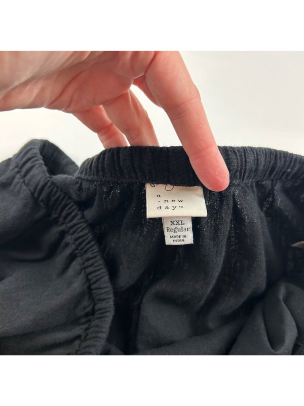 A New Day Black Linen Blend Wide Leg Lounge Pant XXL - Picture 5 of 8